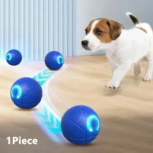 Interactive Gravity Bounce Dog Toy, Durable Chew Ball with Auto Teaser, Rechargeable Automatic Rolling Ball, Suitable for Small Dogs, Electric Pet Toy