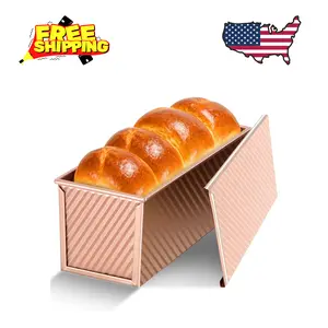 Pullman Loaf Pan with Lid, 13x4 inch, Premium 2.2LB