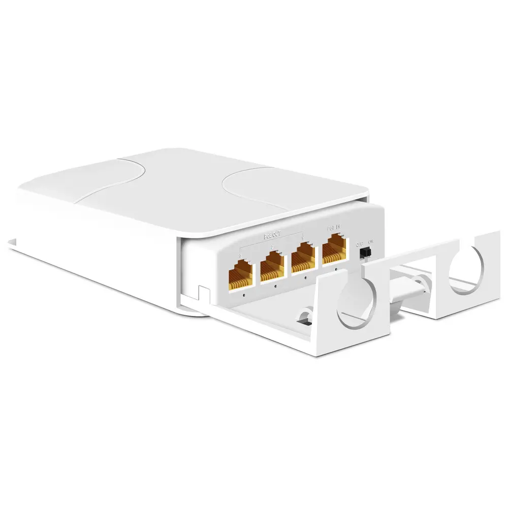 Outdoor waterproof gigabit repeater, 1 input 200 Mbps, 1 input 3 output dial-code extender, one input four output cascade adapter