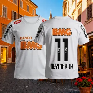 2012 Retro Home White No.11 Neymar Short-Sleeved Football Shirt