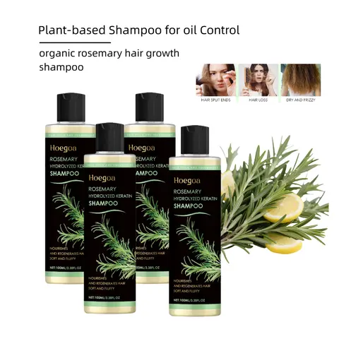 Organic Rosemary Hair Growth Shampoo & Conditioner - Plant-Based Haircare for Daily Use, Oil Control, Nourishment, Moisturizing Shampoo Benefits, Repair, Voluminous Hair, Frizz Control, Refreshing Cleanser