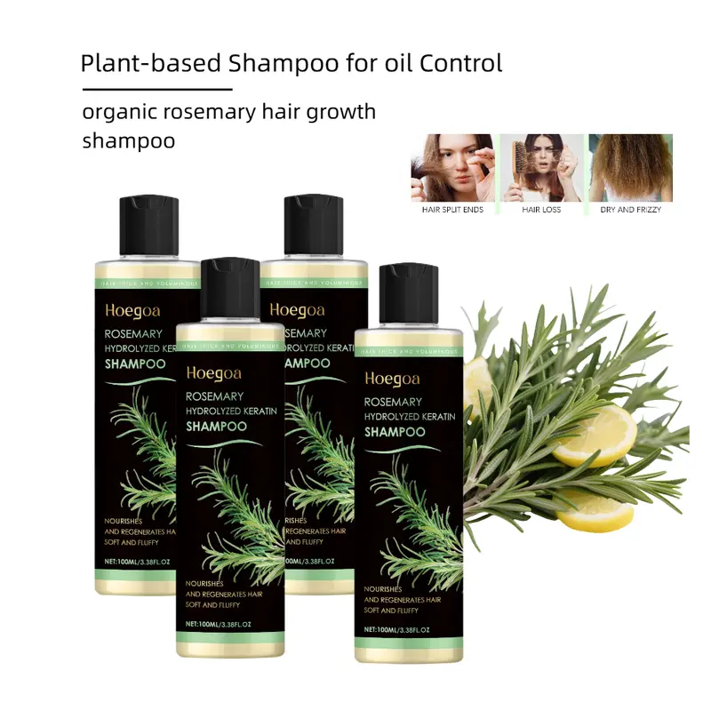 Organic Rosemary Hair Growth Shampoo & Conditioner - Plant-Based Haircare for Daily Use, Oil Control, Nourishment, Moisturizing Shampoo Benefits, Repair, Voluminous Hair, Frizz Control, Refreshing Cleanser