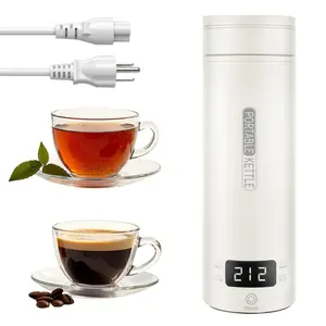 Portable Electric Kettle for Travel, 4 Temperature Settings, Fast Boil, 304 Stainless Steel, BPA-Free, Compact Design, Auto Shut-Off for Home & Travel