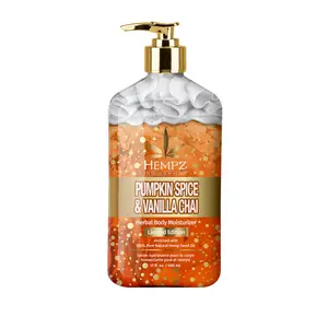 (A)Pumpkin Spice & Vanilla Chai Body Lotion – Limited Edition Fall Moisturizing Herbal Lotion for Dry/Sensitive Skin – 17 oz