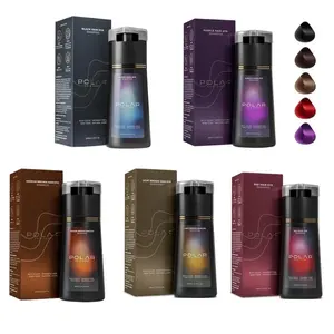 Polar Haircare 3-in-1 Gray Hair Dye Shampoo | Natural Vegan Semi Permanent | Ammonia-Free Gray Coverage | For Women & Men 6.76 Fl Oz