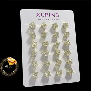 Aretes en oro laminado 14 k unisex