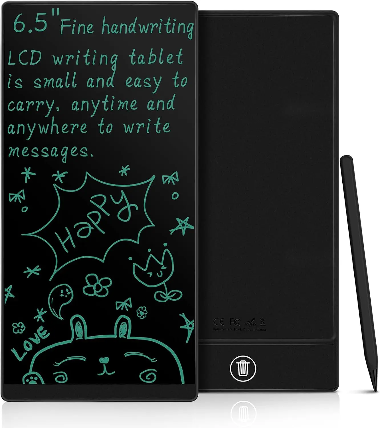LCD Writing Tablet for Adults: Mini 6.5 Inch Full Screen