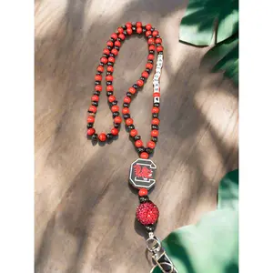 UofSC University of South Carolina Gamecocks Custom Beaded Lanyard