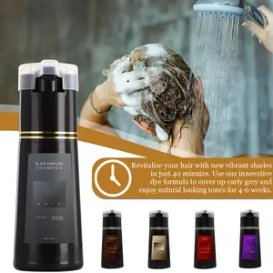 Nova Hair Dye Shampoo, Nova Hair Instant Dye Shampoo,Hair Dye Coloring Shampoo For Gray Hair Long Lasting Nourish For Men Haircare Salon Blonde Cleanser Conditioner Cleansing Traditional Comfort