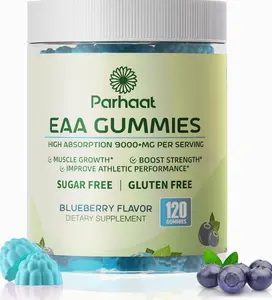 EAA Gummies 120 Gummies (Pineapple), Essential Amino Acids - All 9 Essential Aminos (EAA) and All Branched-Chain Aminos (BCAAs), Non-GMO, Gluten Free, Vegetarian Friendly