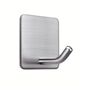 Stainless Steel Adhesive Hooks, No-Drill RV Furniture Hangers,  Bathroom Towel Coat Rack, Multi-Purpose Wall Mount Hooks