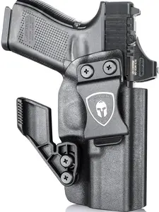 WARRIORLAND IWB Kydex Holster Optic Cut & Claw Compatible with Glock 17/ 19 Gen 3-5 & 23/ 32 Gen 3-4 & G19X 44 45 & their MOS version,Right Hand