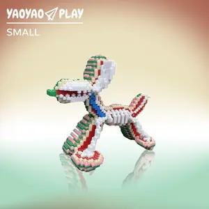 Half-skeleton Ballon Dog, Bear Building Block, yaoyaoselect building block, Bear Toys, Birthday Gift, Educational, Boy, Girl, Trend Decoration, Cool Gifts, Brick, Interlocking Blocks, Family Bonding