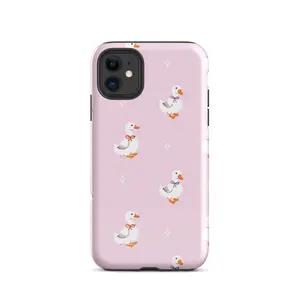 Goose with Bows Double Layer Case