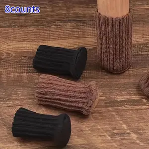 8 Piece Anti-Creak Table Chair Leg Socks, High Elastic Floor Protector, Non-Slip Chair Leg Covers, Furniture Leg Protectors