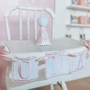 ONE Embroidered Birthday Banner