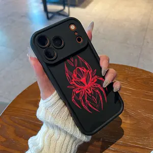 Abstract Spider Phone Case，Edgy Geometric Style for iPhone 17 16 15 14 13 12 11 Plus Pro Max.Awesome Gift A1