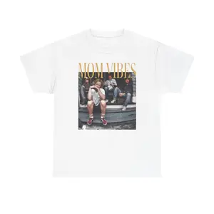 “MOM Vibes” Unisex Cotton Tee perfect for Mother’s Day, thug moms, cool moms, soft tshirt, great quality, Roseanne, that’s 70s show and more