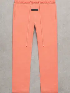 Uncuffed Relaxed Sweatpant Essen-tials SS22 130su222042f 'Coral' Wide Leg Menswear Trouser
