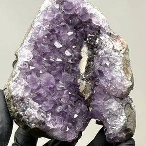 5.0” inch Amethyst Cluster Specimen Cut base freefom sculpted specimen