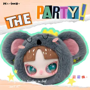WLLEMART-INN'S & Seven-Day Party Series PlushBackpack Blind Box Charm, 6 Regular + 1 Hidden, CuteBackpack Accessory