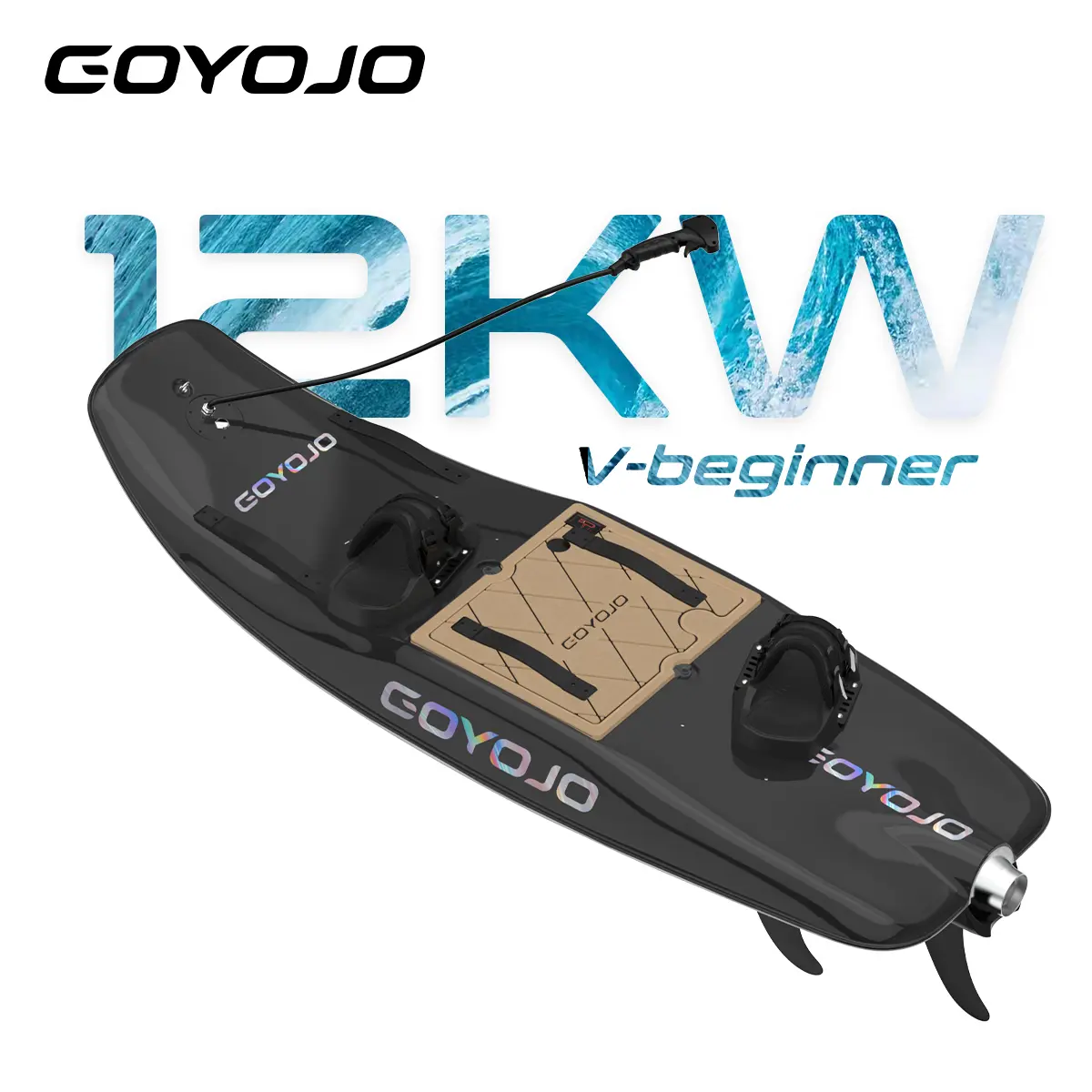 GOYOJO Beginners Electric Surfboard 12kW Motor 75Ah Battery 28mph Speed ...