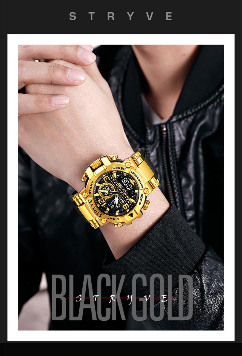 【Holiday Haul】Men's Colorful Punk Style Quartz Watch, Multi.Functional Waterproof Dual Display Wristwatch, TrendyFashion Sport Watch, Birthday Gift with Gift Boxfashionable wristwatch multifunctional men 【Holiday Haul】Men's Colorful Punk Style Quartz Watch, Multi.Functional Waterproof Dual Display Wristwatch, TrendyFashion Sport Watch, Birthday Gift with Gift Boxfashionable wristwatch multifunctional men