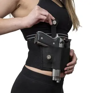 Belly Band Holster For Concealed Carry Right Hand Pistol Gun Holster Pouch