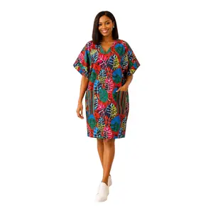 CRZ Knee Length Ankara Gown