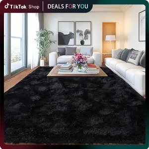 【SummerVibes】 MUGORN Multi-Size Ultra-Soft Fluffy Plush Rug, Suitable for Living Room and Bedroom, Includes 4 Anti-Slip Pads, 1.77-Inch Thick Three-Layer Design, Modern Minimalist Style, Easy to Hand Wash, Perfect for Home Decor.soft decor outdoorfun