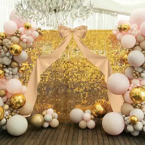 Large Satin Bow Decoration Giant Wall Bows for Backdrop Big Bows Themed Room Decorative Decor Wedding  Shower Bridal Champagne