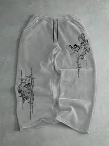 Unisex Casual Joggers, Unique Distinctive Print Design, Comfortable Fitted Cut Street Style Pants, Suitable for All Seasons