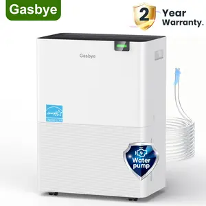 [2 Year Warranty] Gasbye 4500 Sq.Ft. Energy Star Dehumidifier for Basement & Home with Replaceable Pump,Smart Compressor Dehumidifier with 16.5ft Drain Hose