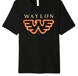 Waylon Jennings Flying W Logo T-Shirt | 100% Cotton Vintage Outlaw Country Music Tee women