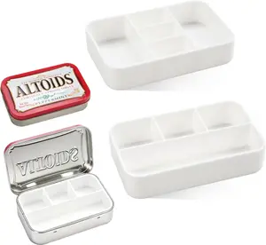 2 Pack Food-Safe Tin Organizer Inserts for 1.76oz Altoids Mint Tins, Compartment Dividers for Pills, Jewelry, Fishing Gear & Art Supplies, Dishwasher Safe