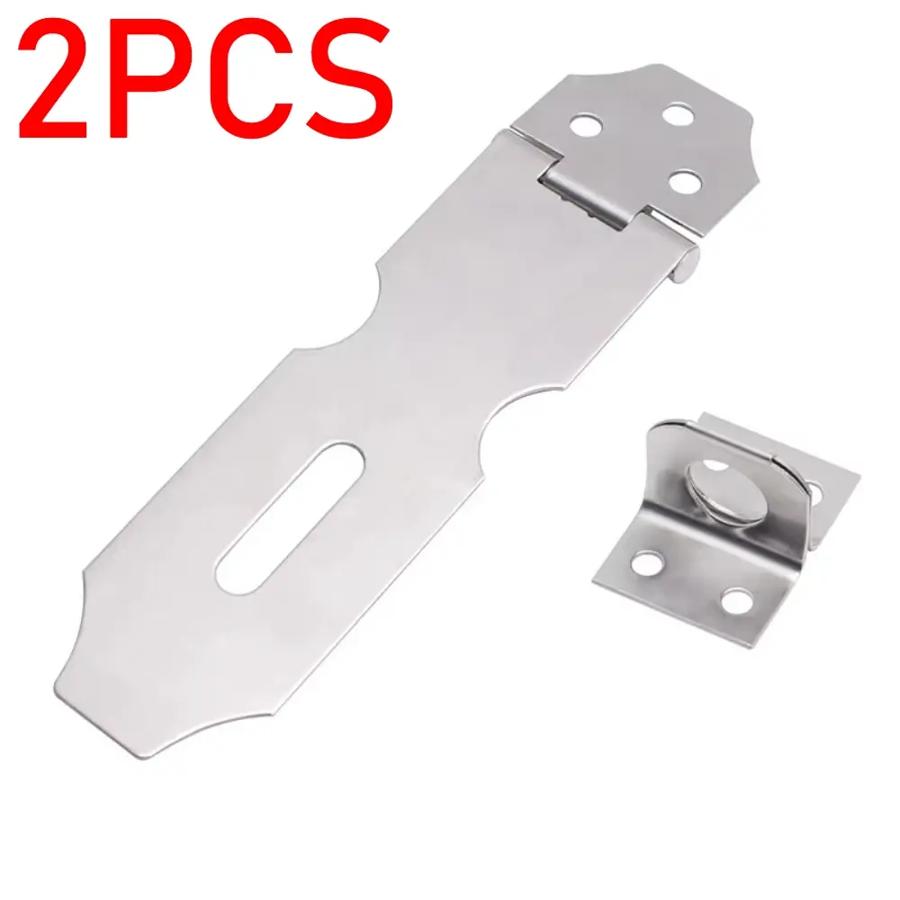 Best Selling 2pcs Modern Style Stainless Steel Latch, Durable Cabinet Lock, Secure Fastener for Wooden Doors, Drawers, Living Room Cabinets