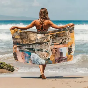 1PC Tropical Elephant Print Beach Towel Bath Towel Soft, Highly Absorbent Quick-Dry Perfect for Beachgoers Gift Seekers Ideal for Yoga, Travel, Swimming, Beach, Fitness, Camping Great Easter Birthday Gifts