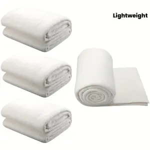 3-piece natural cotton quilt filling, heat-resistant filling, warm white cotton lightweight lining for hot plate embroidery fabric sewing process, wearable art placemat (40 x 40 inches)