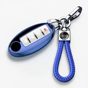 Premium TPU Key Fob Cover for Nissan - Compatible with Altima, Sentra, Rogue, Pathfinder, Murano, Armada, Maxima, Versa - Durable Car Key Protector Shell