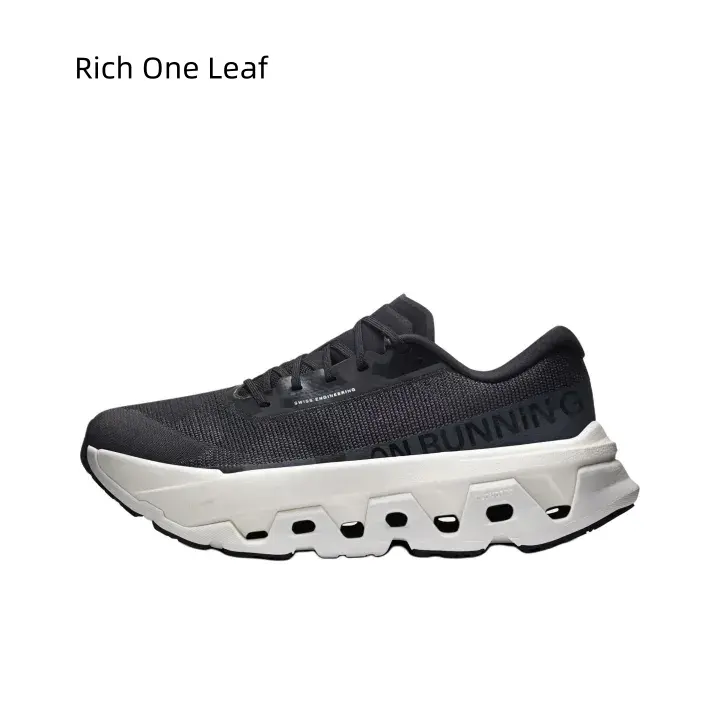Trendy Chunky Hollow Wave Cutout Sport Sneakers Neutral Black Grey Soft Fly Knit Mesh Lace-Up Design Comfort Dual Tone Cushion Outsole Outdoor Lifestyle Footwear Unisex