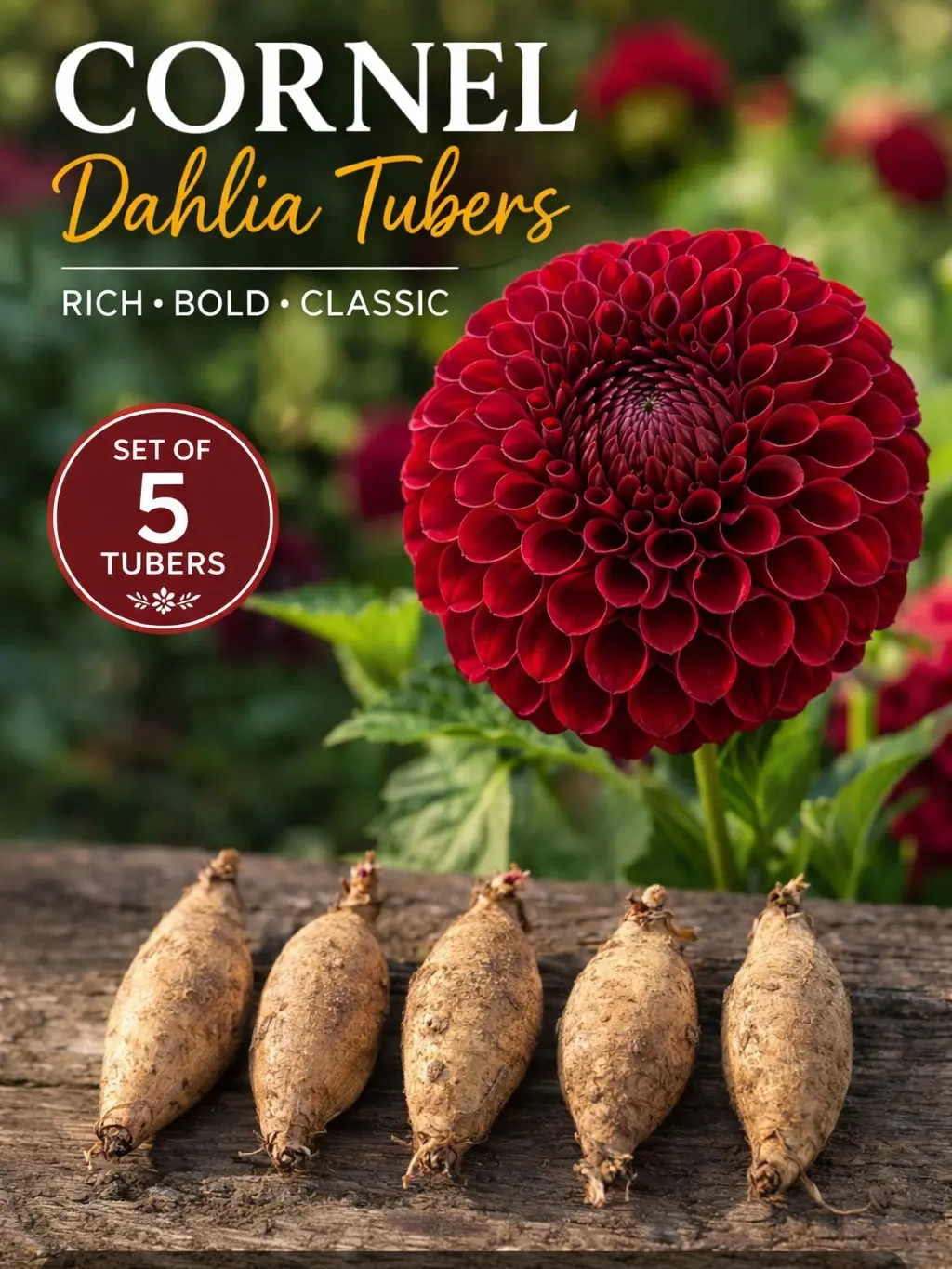 Cornel Dahlia Tuber - 5 pack
