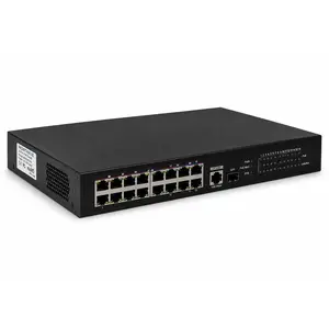 Montavue 16-Port PoE Switch | 135W Power Budget | Surveillance Network Expansion