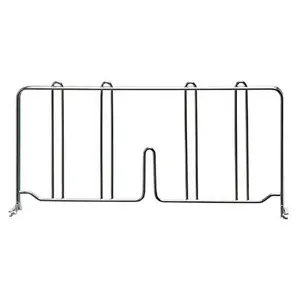 212 MAIN Quantum Storage Wire Shelf Divider - 18 in Chrome Metal Shelf, Freestanding Rack, Space-Saving Indoor Furniture Closet Organizer