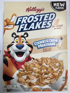 Kelloggs Frosted Flakes Cookies & Creme Milkshake Flavor Cereal-1 Box 12.1 oz  Cereal Breakfast