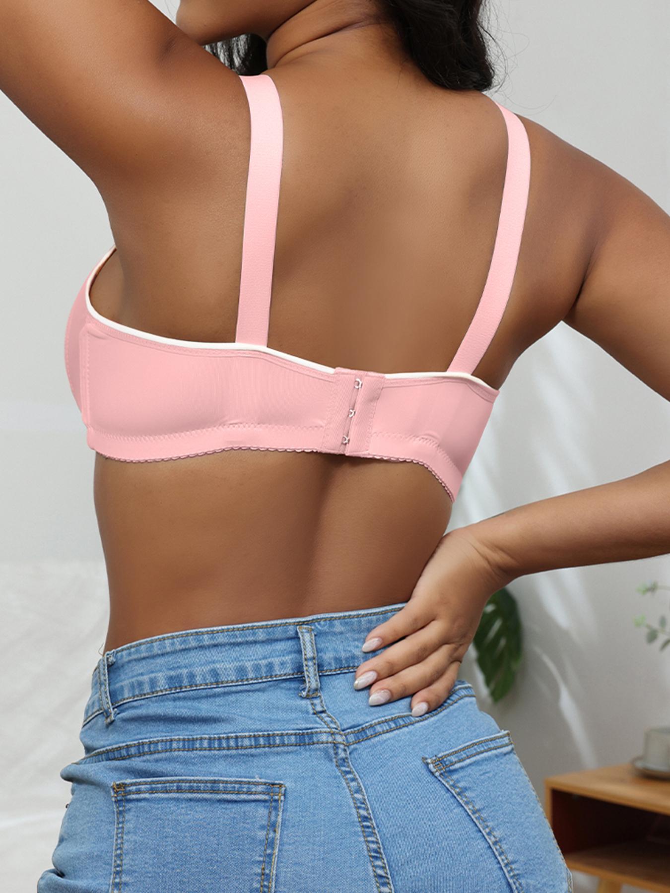 6PCS Women's Push Up Bra, Breathable Adjustable Strap Soft Comfortand Fit Adjustable Hook & Eye Lingerie Top for Daily Wear, Lingerie for All Seasons, Soft Fabric Bra