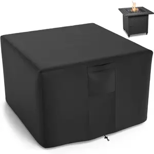 30 Inch Square Fire Pit Cover for  Fire Pit/Table,   Cover Fits 28/30/32 Inch Fire Pit, All Weather Resistant