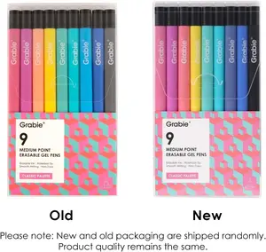 Erasable Gel Pens, Medium Point 0.7 mm Erasable Pens, Make Mistakes Disappear for Drawing Writing Planner, Pack of 9 Assorted Colors adhd accessories office