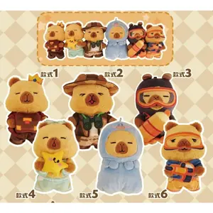 Kapibara Soft and Cute Pirate Crew Series Toys-Only Live（uju_blind_box）