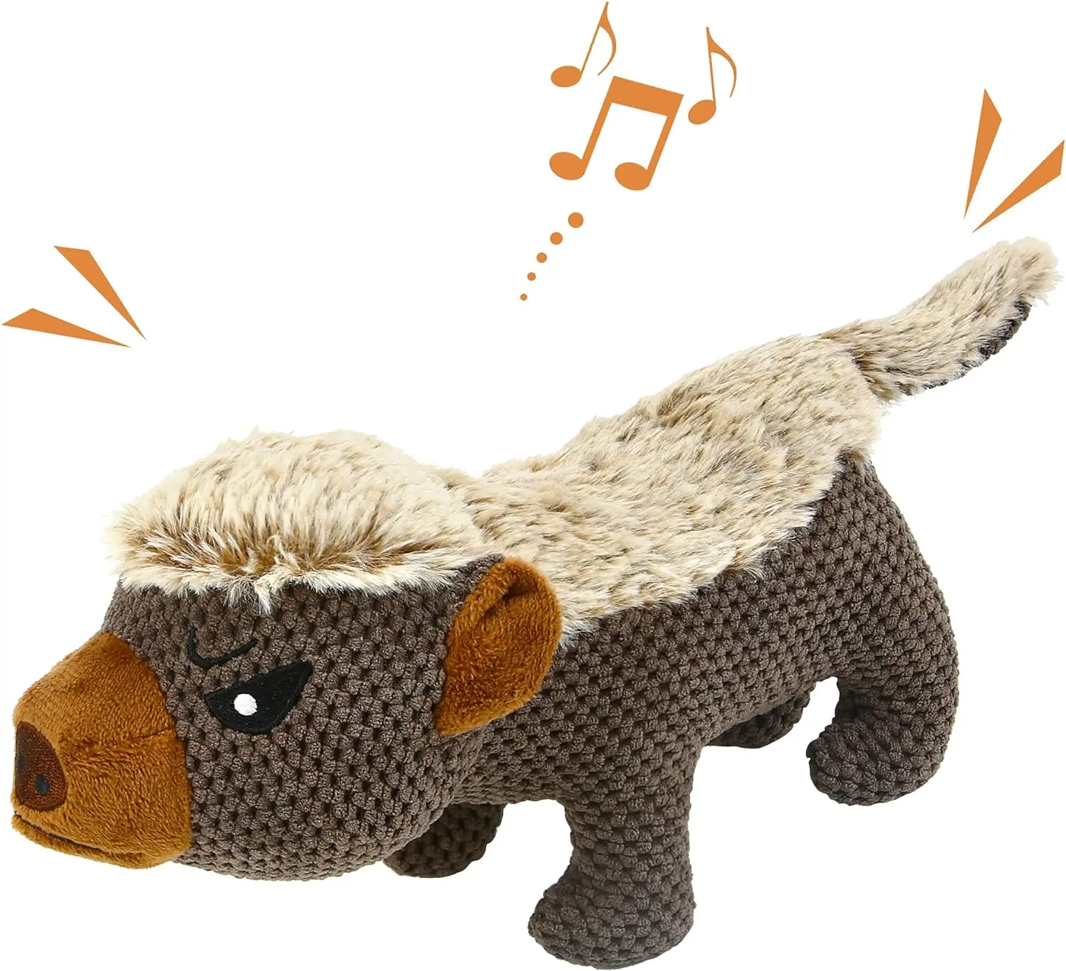 Dog Plush Toys for Aggressive Chewers, Indestructible Dog Squeaky Toys with Crinkle Paper.