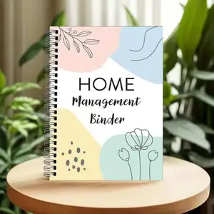 Cross-Border Home Management Binder, Family Plan Notebook, Coil Design, Simple Style, Ideal for Organizing Household Affairs